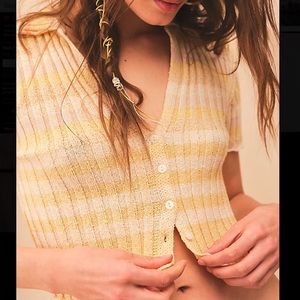 Free People Cropped Cardigan